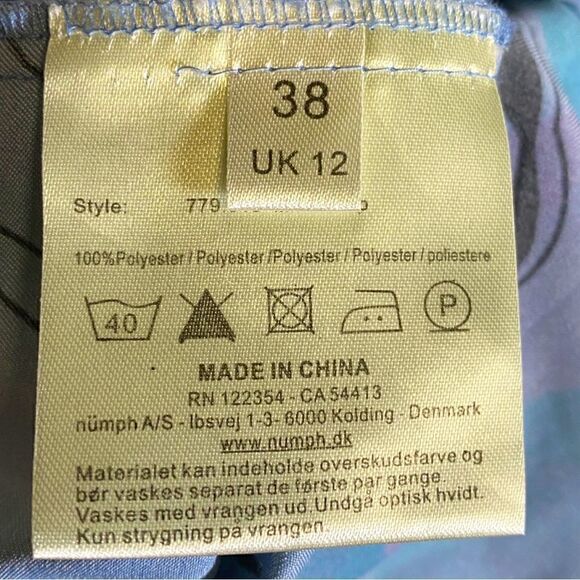 Dress – Size 38 (UK 12 / US 8) NÜMPH Siamese Kitty Print Mini Tube Top - Picture 5 of 5